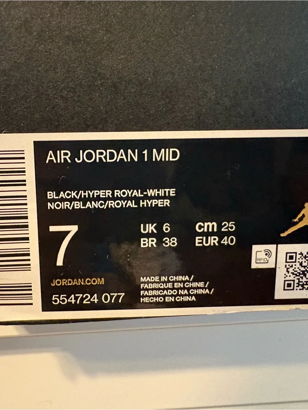 Nike Air Jordan 1 Mid - Black/Blue